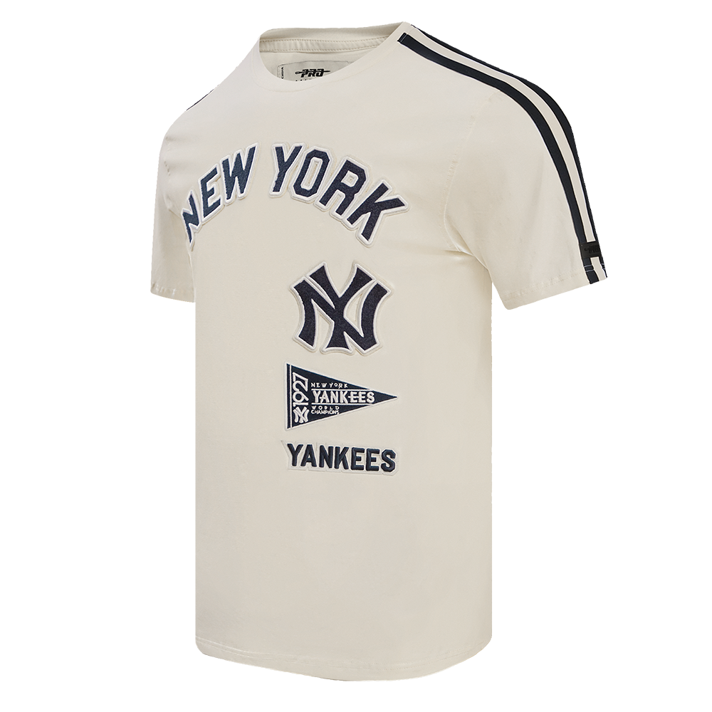 MLB NEW YORK YANKEES RETRO CLASSIC MEN'S STRIPED TOP (EGGSHELL/ MIDNIGHT NAVY)