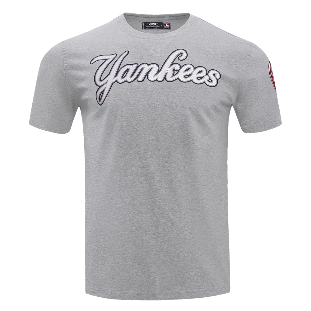 MLB NEW YORK YANKEES TACKLE TWILL HAUT POUR HOMME (GRIS CHINÉ)