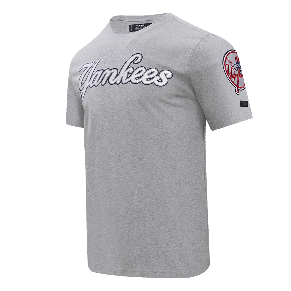 MLB NEW YORK YANKEES TACKLE TWILL HAUT POUR HOMME (GRIS CHINÉ)