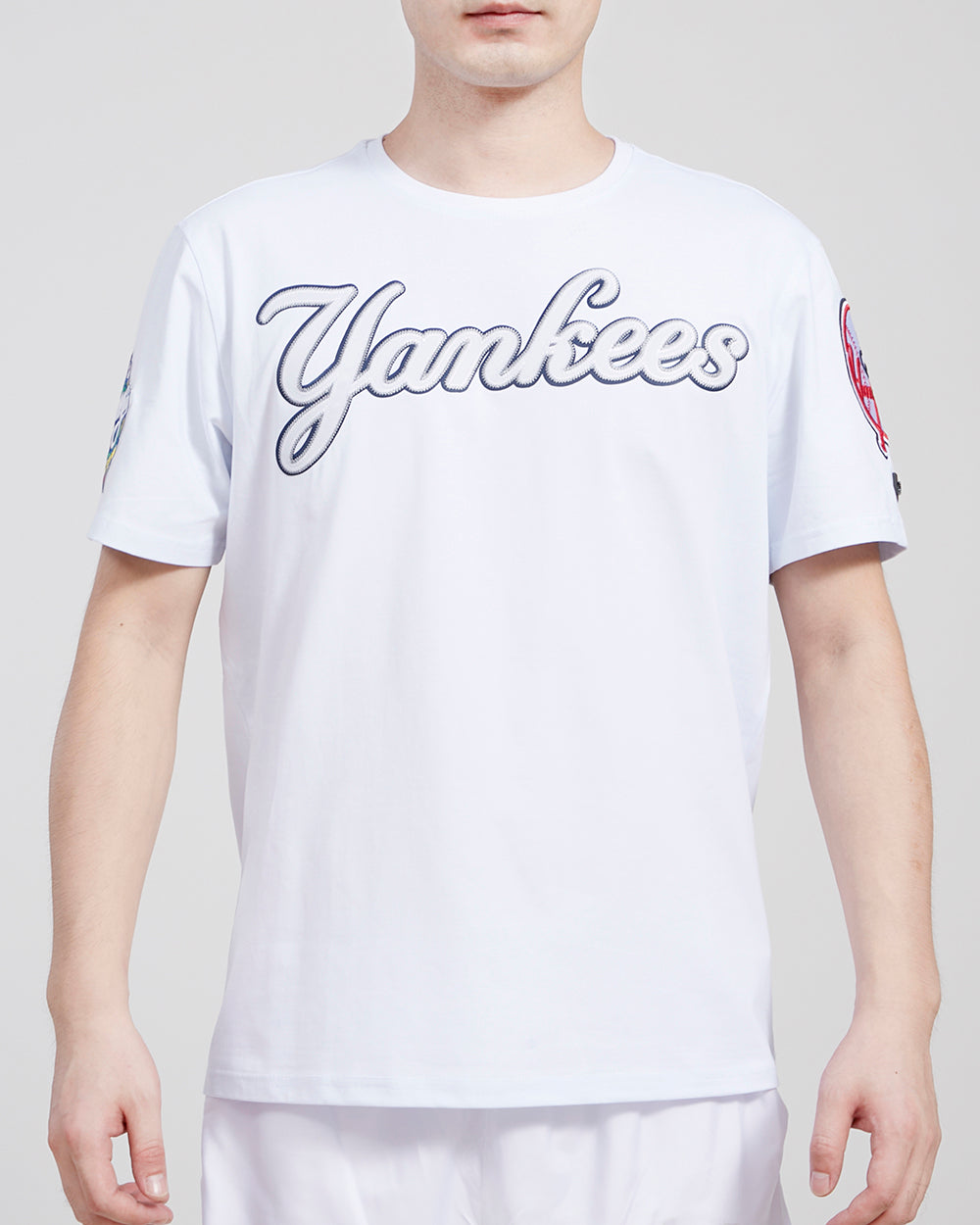 MLB NEW YORK YANKEES TACKLE TWILL HAUT POUR HOMME (BLANC)