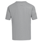 MLB NEW YORK YANKEES NEUTRAL HAUT EN JERSEY DE COTON À ÉPAULES TOMBANTES POUR HOMME (GRIS CHINÉ FONCÉ)