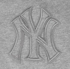 MLB NEW YORK YANKEES NEUTRAL HAUT EN JERSEY DE COTON À ÉPAULES TOMBANTES POUR HOMME (GRIS CHINÉ FONCÉ)
