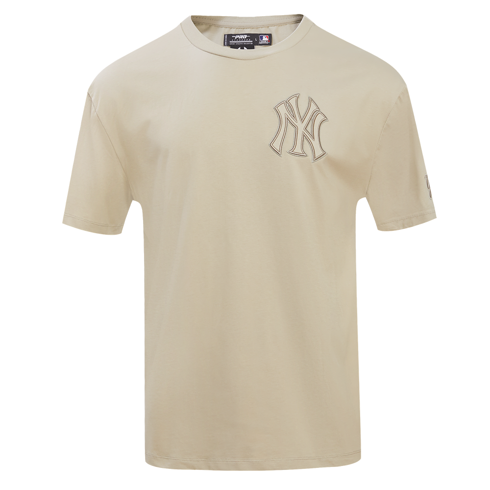 MLB NEW YORK YANKEES NEUTRAL HAUT À ÉPAULES TOMBANTES POUR HOMME (TAUPE)