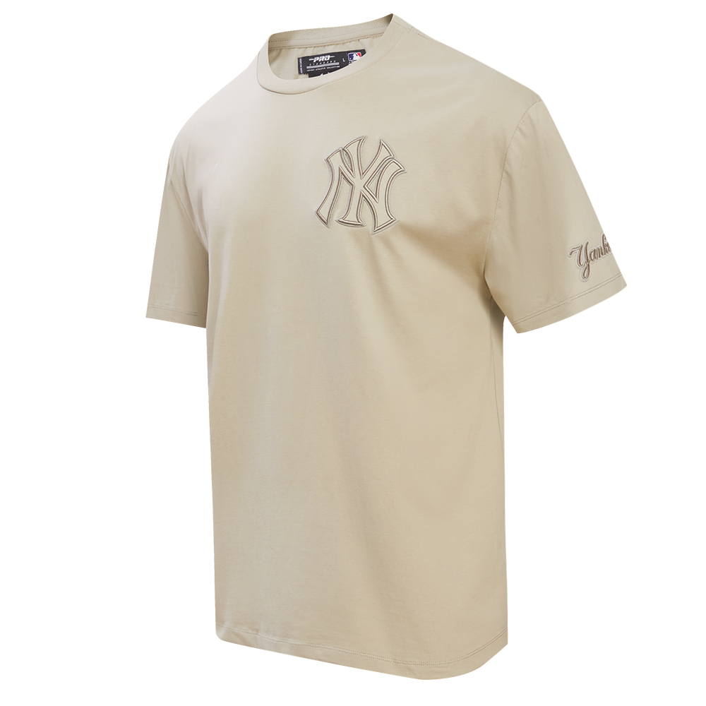 MLB NEW YORK YANKEES NEUTRAL HAUT À ÉPAULES TOMBANTES POUR HOMME (TAUPE)