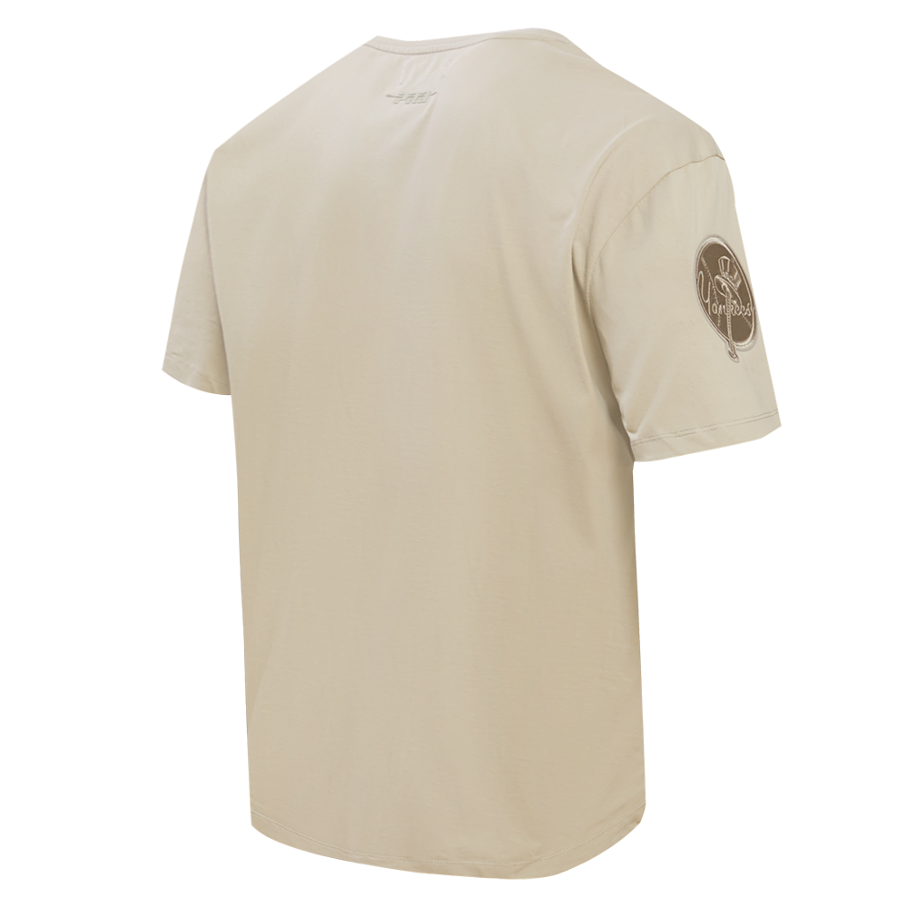 MLB NEW YORK YANKEES NEUTRAL HAUT À ÉPAULES TOMBANTES POUR HOMME (TAUPE)