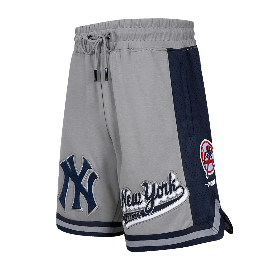 MLB NEW YORK YANKEES SCRIPT TAIL MEN'S DK 2.0 SHORT (GRAY/MIDNIGHT NAVY)