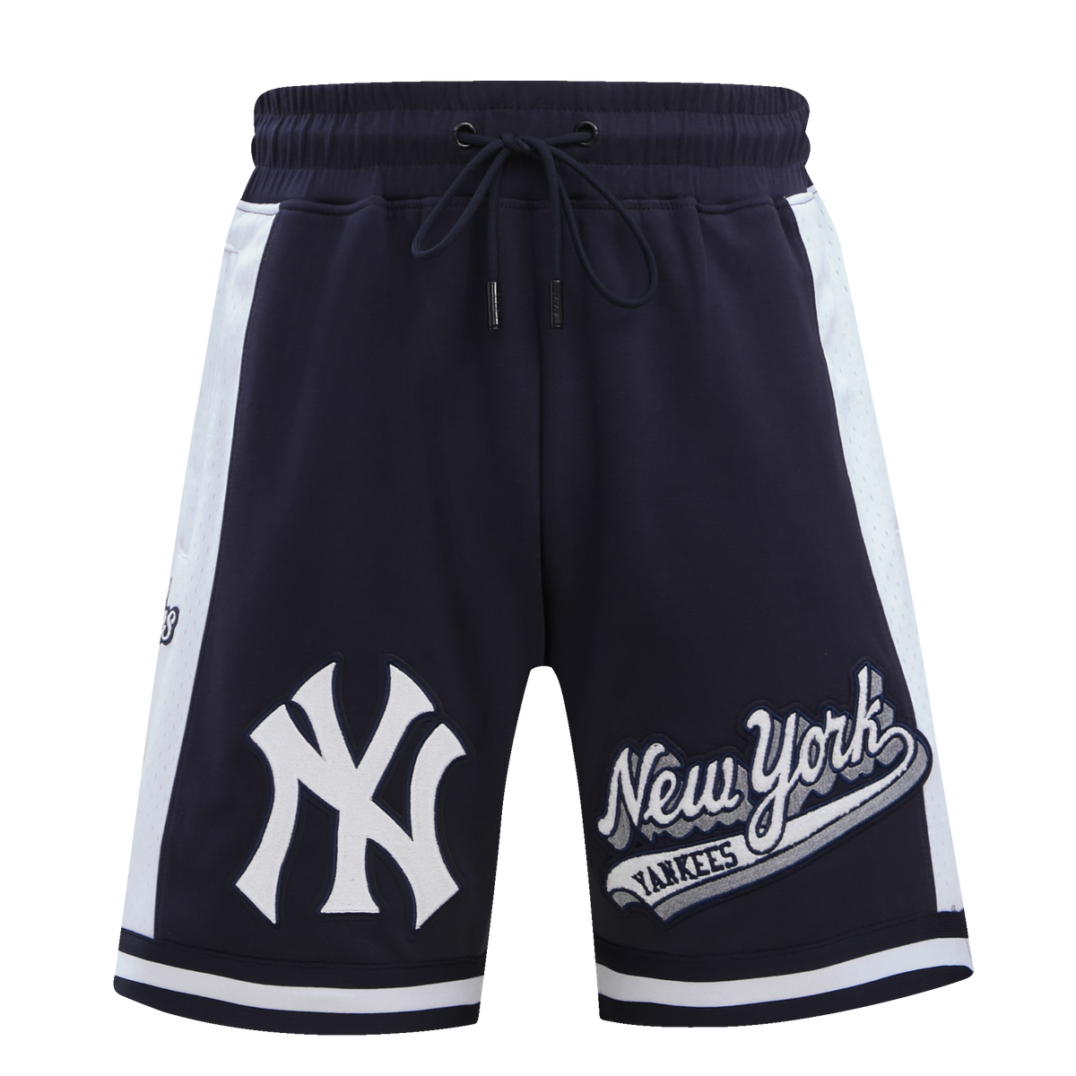 MLB NEW YORK YANKEES SCRIPT TAIL SHORT EN MAILLE DOUBLE 2.0 POUR HOMME (MARINE MINUIT)