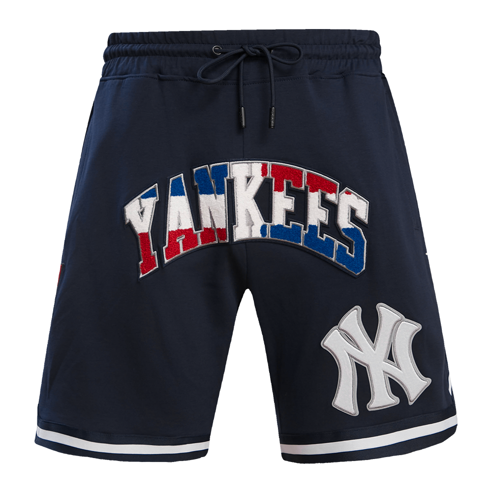 Short MLB New York Yankees République dominicaine Wordmark Pro pour homme (bleu marine minuit)