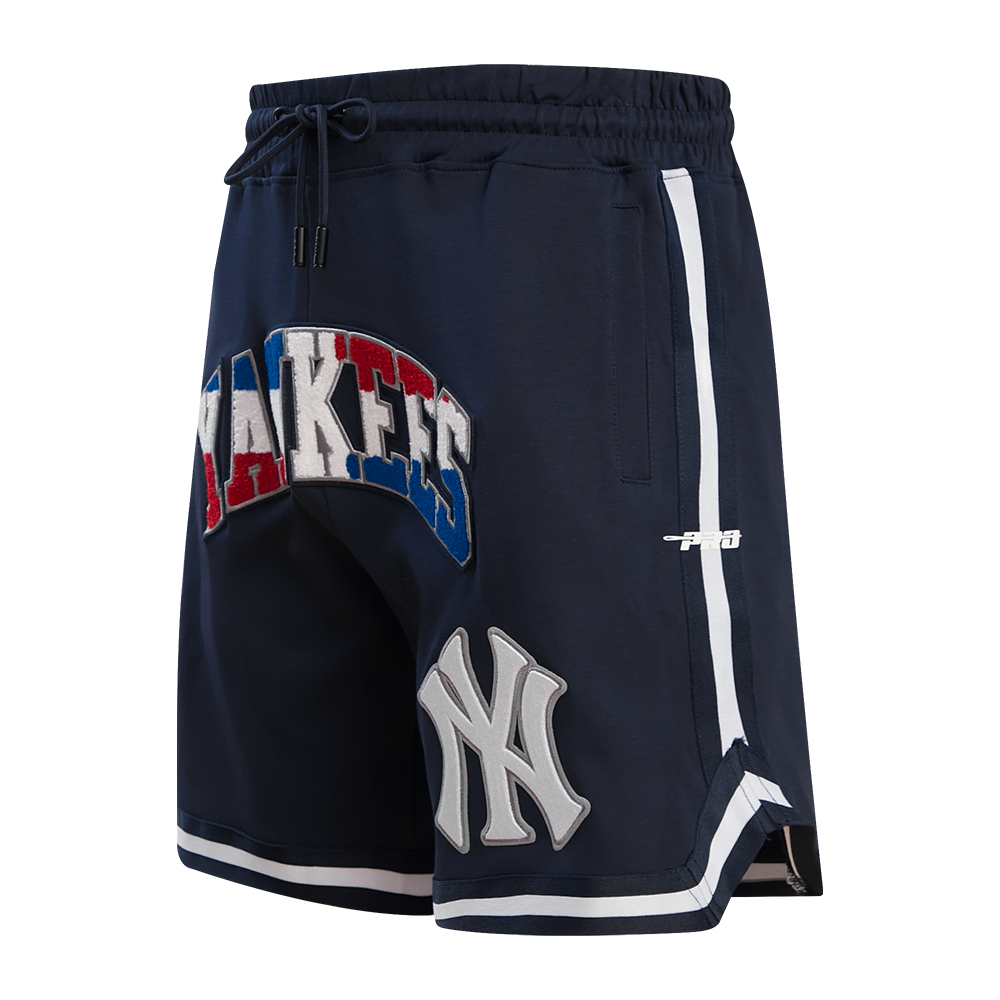 Short MLB New York Yankees République dominicaine Wordmark Pro pour homme (bleu marine minuit)