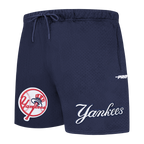 MLB NEW YORK YANKEES SOUVENIR SHORT EN FILET POUR HOMME (GRIS)