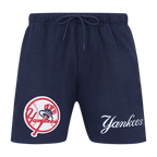 MLB NEW YORK YANKEES SOUVENIR SHORT EN FILET POUR HOMME (GRIS)