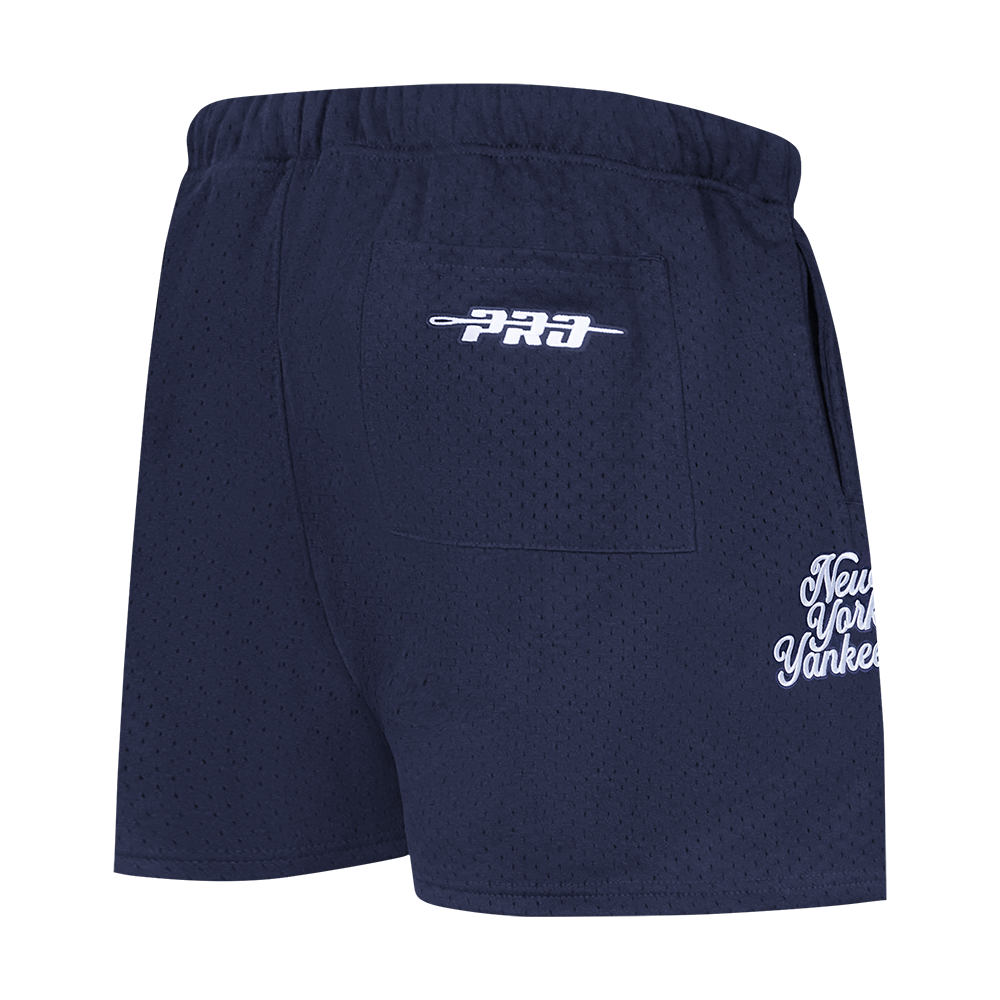 MLB NEW YORK YANKEES SOUVENIR SHORT EN FILET POUR HOMME (GRIS)