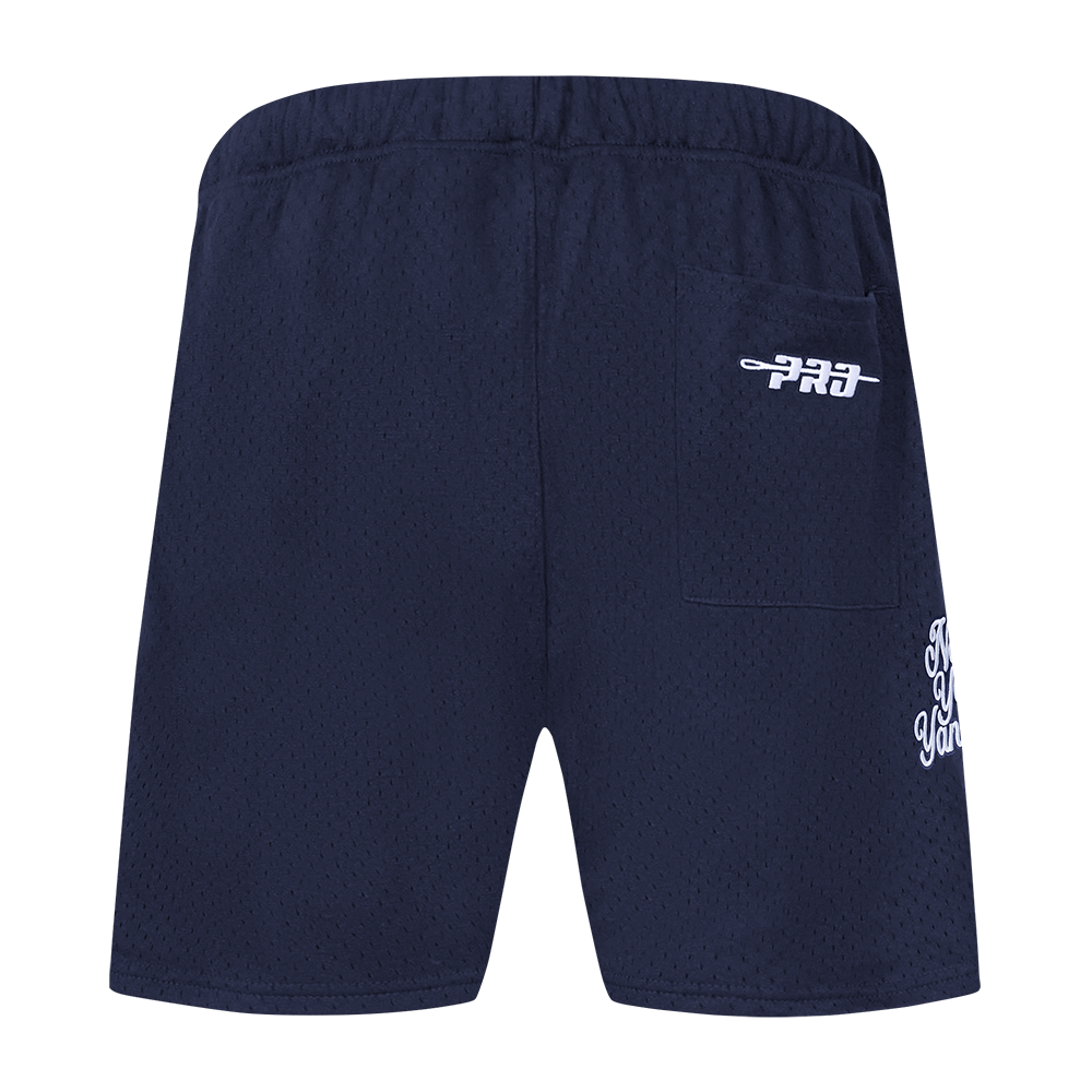 MLB NEW YORK YANKEES SOUVENIR SHORT EN FILET POUR HOMME (GRIS)
