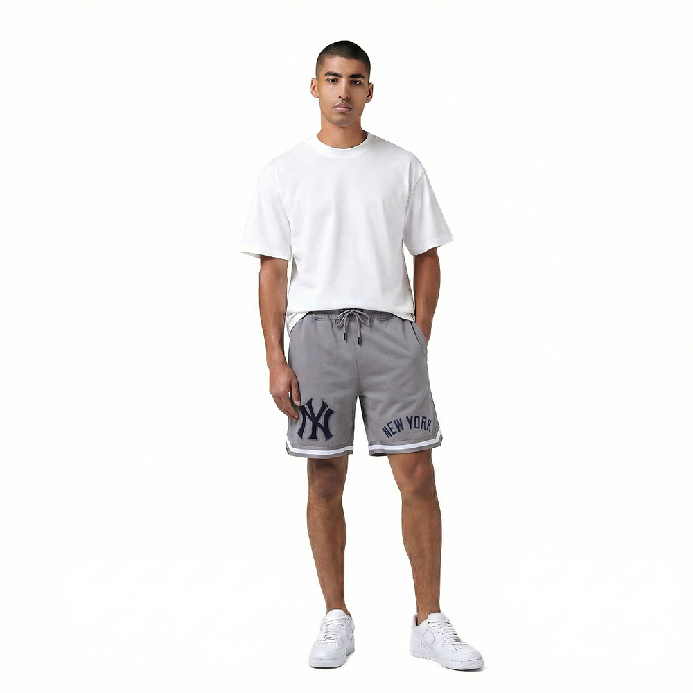 MLB NEW YORK YANKEES CLASSIC CHENILLE MEN'S PRO DK SHORT (GRAY)