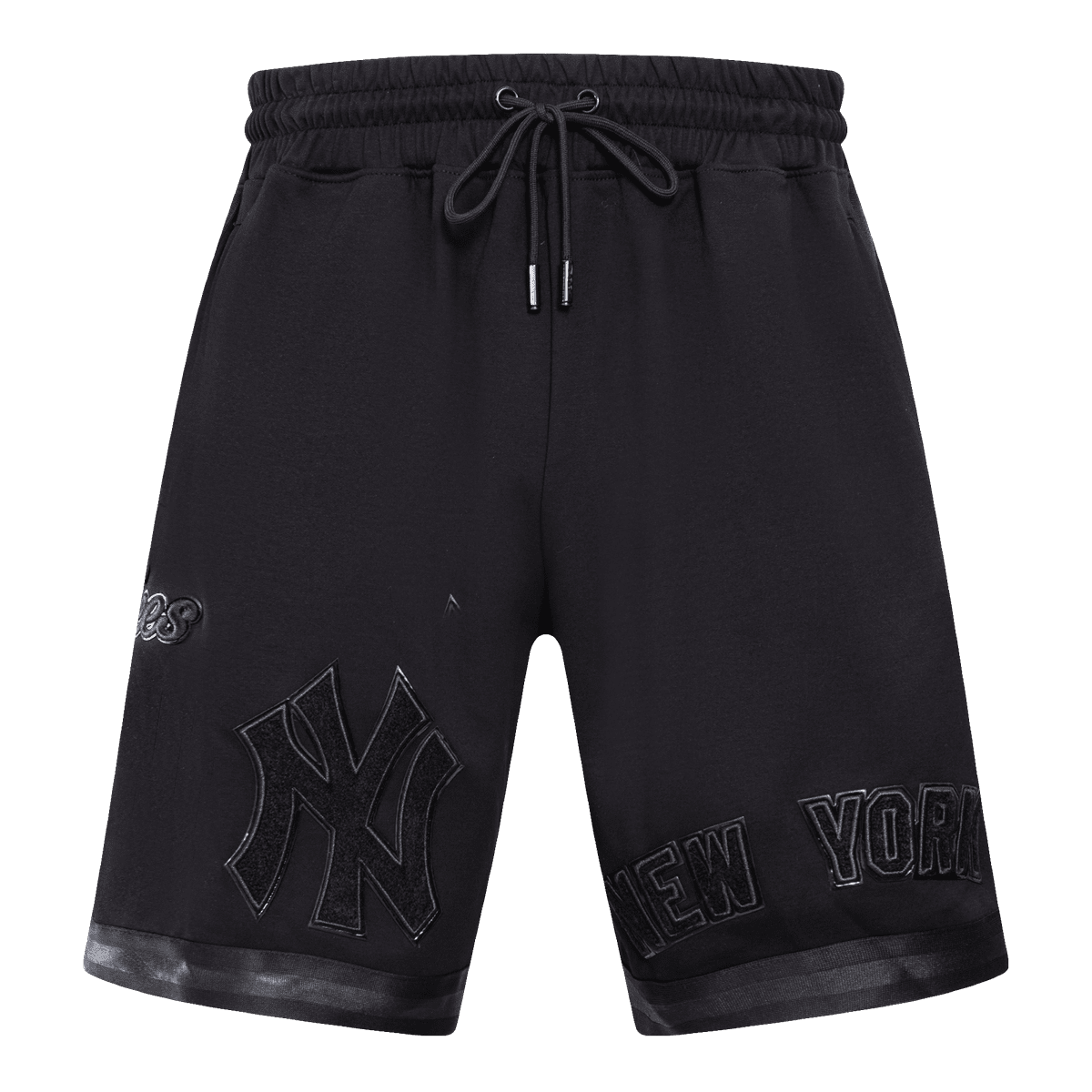 MLB NEW YORK YANKEES TRIPLE BLACK SHORT D'ÉQUIPE PRO POUR HOMME (NOIR)