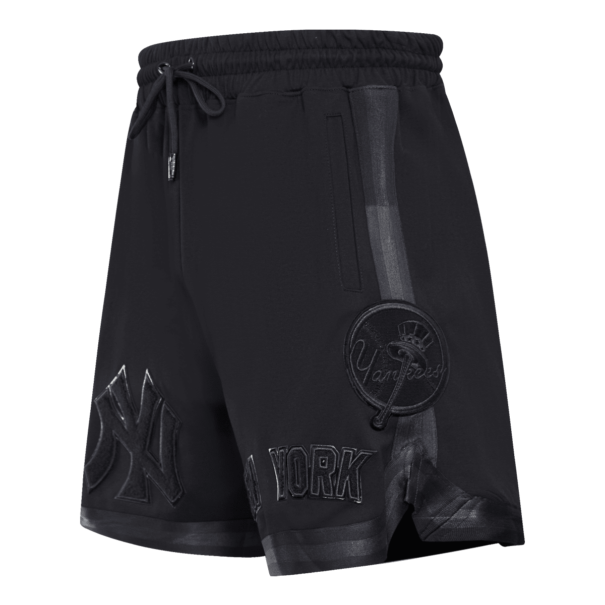 MLB NEW YORK YANKEES TRIPLE BLACK SHORT D'ÉQUIPE PRO POUR HOMME (NOIR)