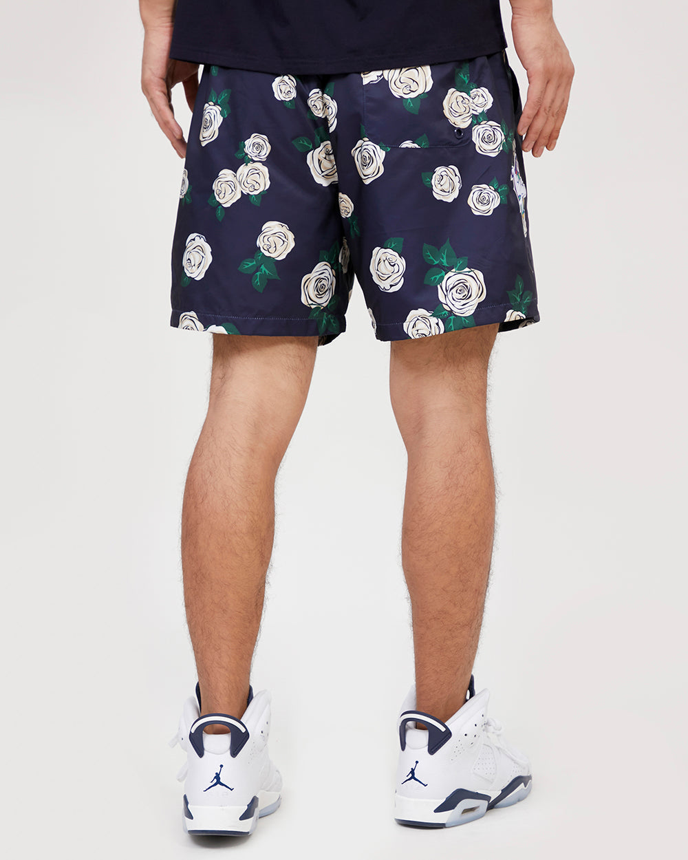MLB NEW YORK YANKEES ROSES AOP MEN'S WOVEN SHORT (MIDNIGHT NAVY/MULTI)