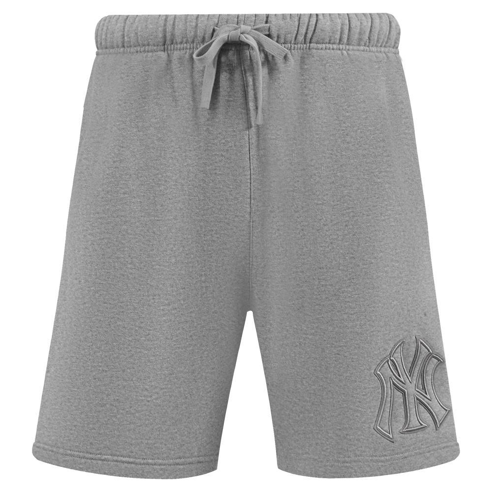 MLB NEW YORK YANKEES NEUTRAL SHORT EN MOLLETON POUR HOMME (GRIS CHINÉ FONCÉ)