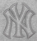 MLB NEW YORK YANKEES NEUTRAL SHORT EN MOLLETON POUR HOMME (GRIS CHINÉ FONCÉ)