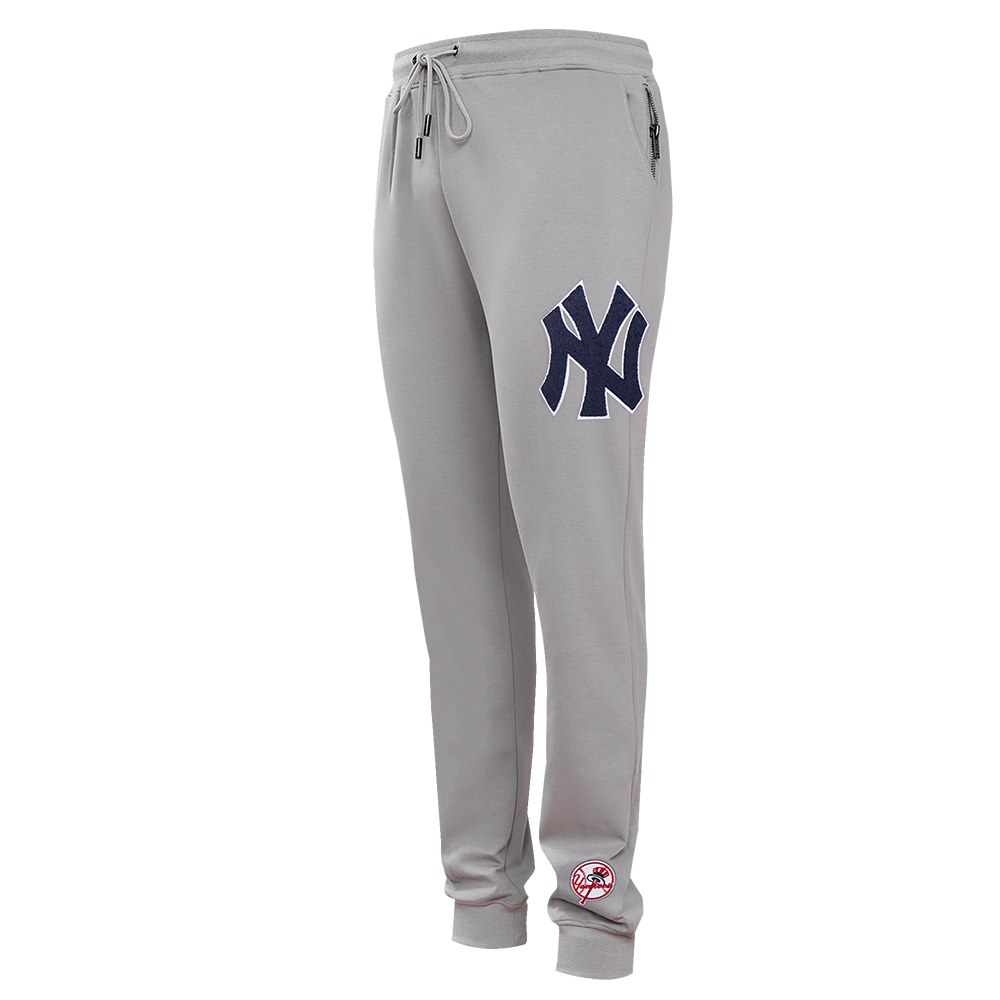 MLB NEW YORK YANKEES CLASSIC CHENILLE PANTALON JOGGER POUR HOMME (GRIS)