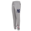 MLB NEW YORK YANKEES CLASSIC CHENILLE PANTALON JOGGER POUR HOMME (GRIS)