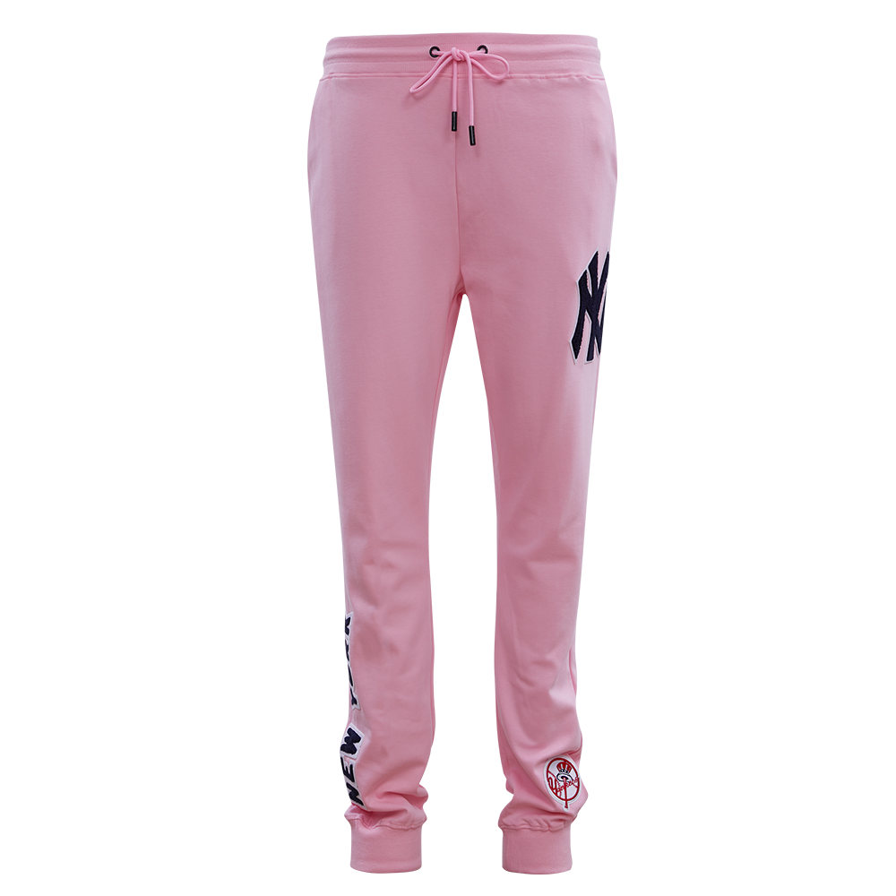 MLB NEW YORK YANKEES CLASSIC CHENILLE PANTALON JOGGER POUR HOMME (ROSE)
