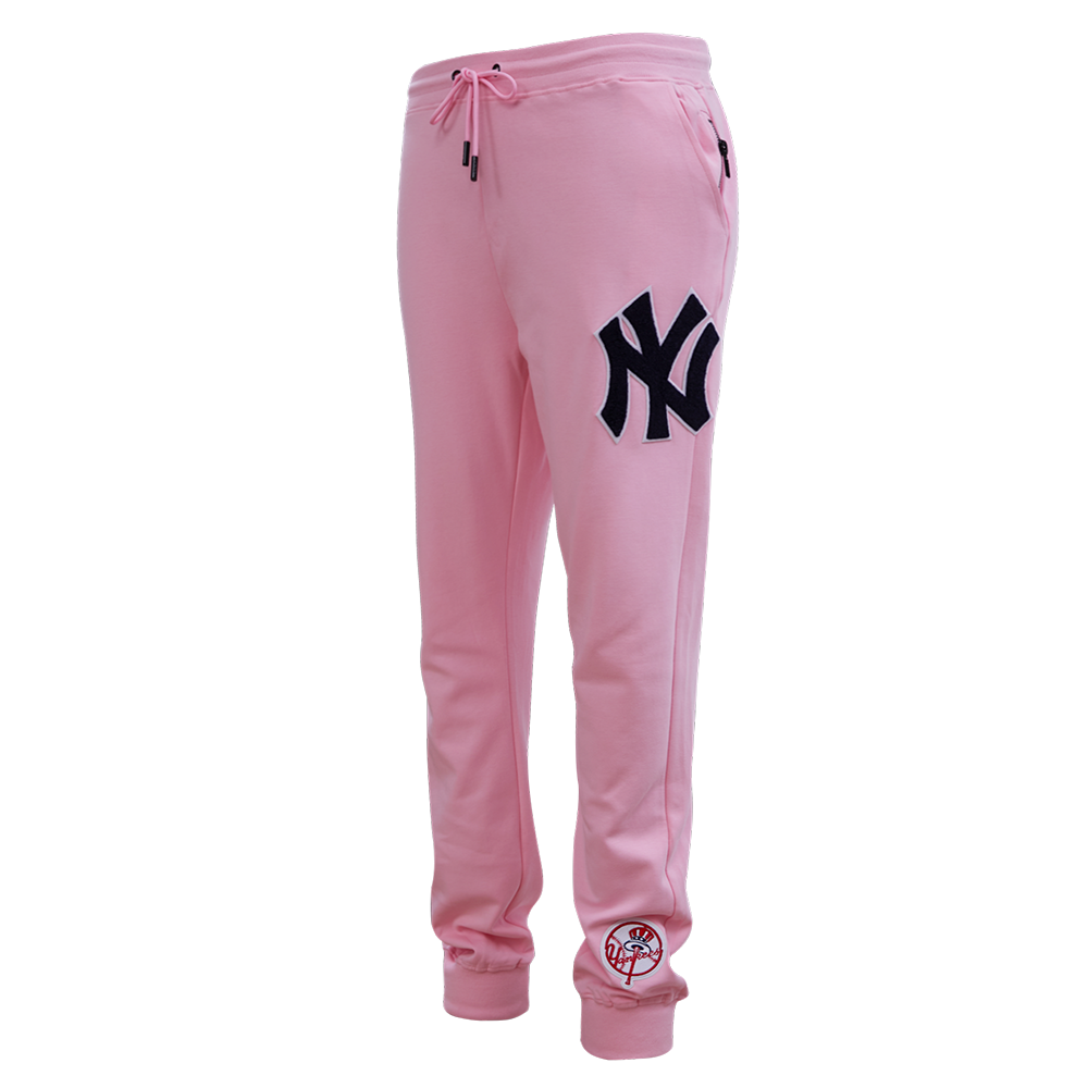 MLB NEW YORK YANKEES CLASSIC CHENILLE PANTALON JOGGER POUR HOMME (ROSE)