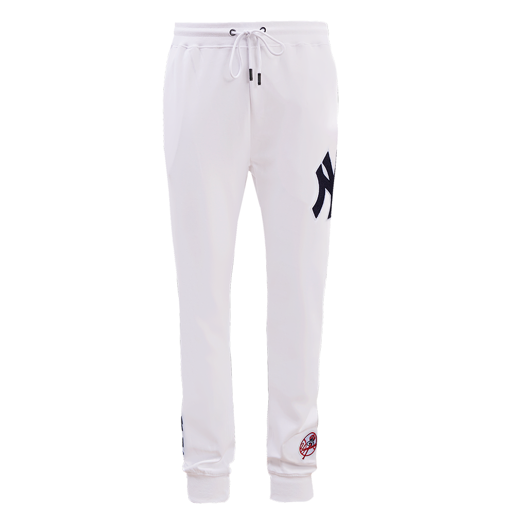 MLB NEW YORK YANKEES CLASSIC CHENILLE MEN'S JOGGER (WHITE)