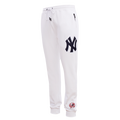 MLB NEW YORK YANKEES CLASSIC CHENILLE MEN'S JOGGER (WHITE)
