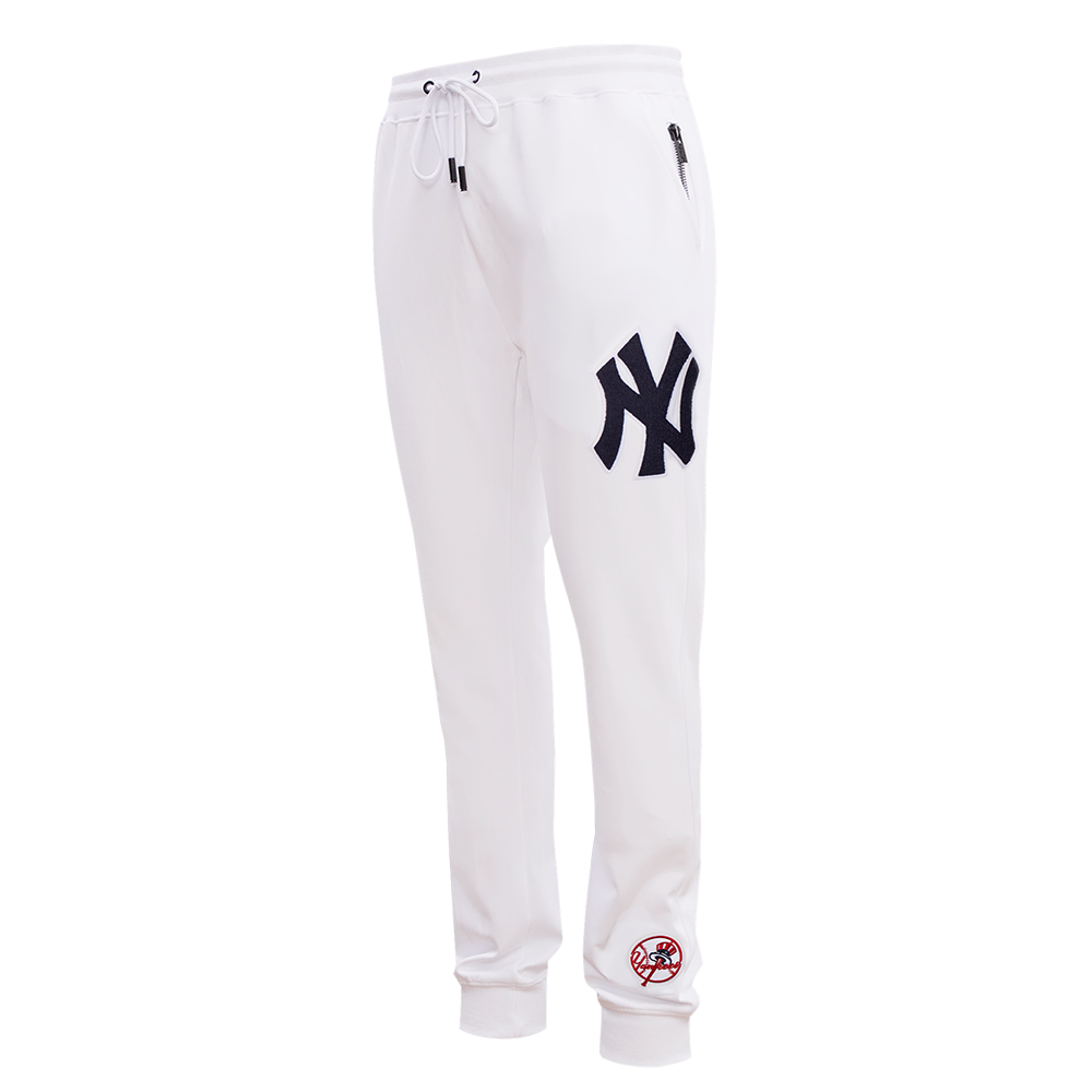 MLB NEW YORK YANKEES CLASSIC CHENILLE MEN'S JOGGER (WHITE)