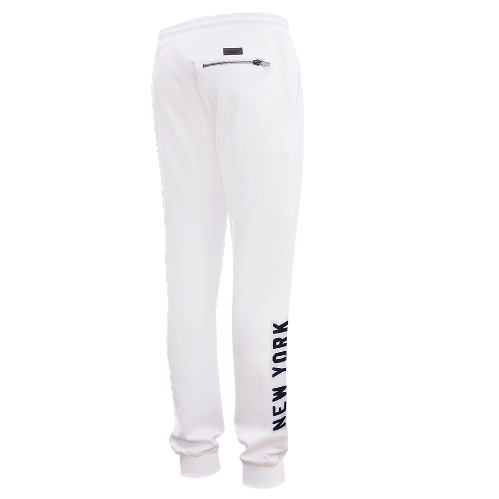 MLB NEW YORK YANKEES CLASSIC CHENILLE MEN'S JOGGER (WHITE)
