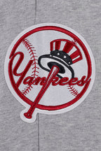 MLB NEW YORK YANKEES SCRIPT TAIL PANTALON OUATÉ EN MOLLETON CÔTELÉ POUR HOMME (GRIS CHINÉ/MARINE MINUIT)