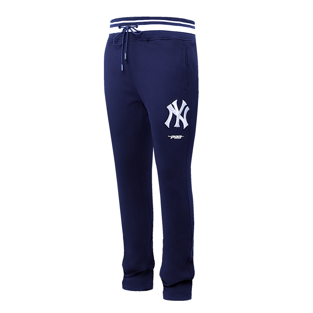 MLB NEW YORK YANKEES SCRIPT TAIL PANTALON OUATÉ EN MOLLETON CÔTELÉ POUR HOMME (MARINE MINUIT)