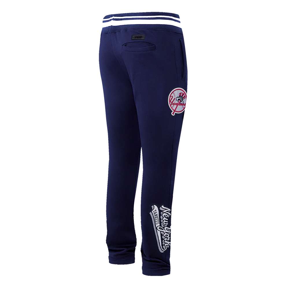 MLB NEW YORK YANKEES SCRIPT TAIL MEN'S RIB FLC SWEATPANT (MIDNIGHT NAVY)