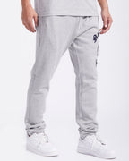 MLB NEW YORK YANKEES OLD ENGLISH PANTALON OUATÉ EN MOLLETON POUR HOMME (GRIS CHINÉ)