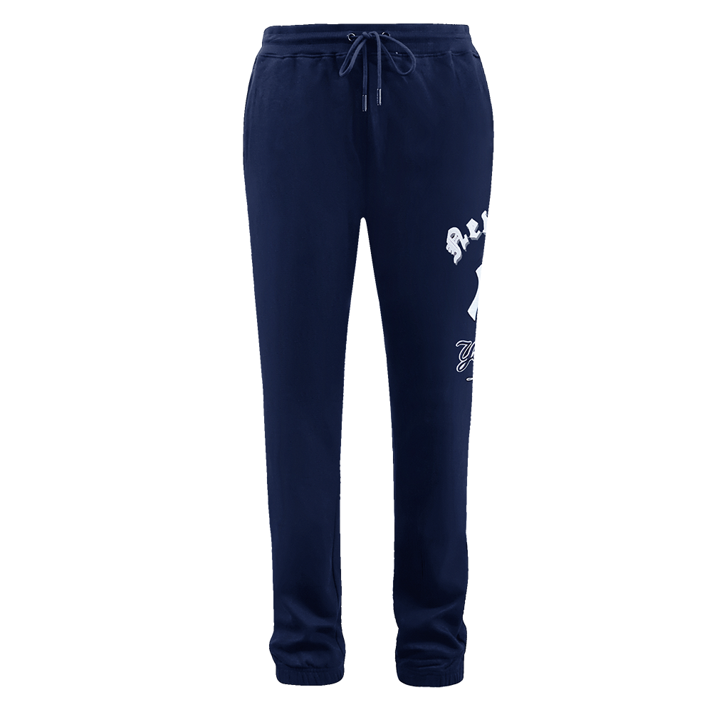 MLB NEW YORK YANKEES OLD ENGLISH MEN'S FLC SWEATPANT (MIDNIGHT NAVY)