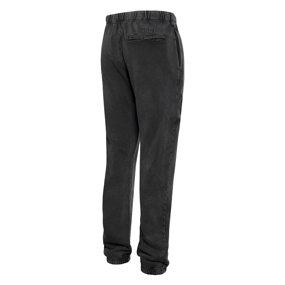MLB NEW YORK YANKEES WASHED VANGUARD PANTALON OUATÉ POUR HOMME (NOIR DÉLAVÉ)