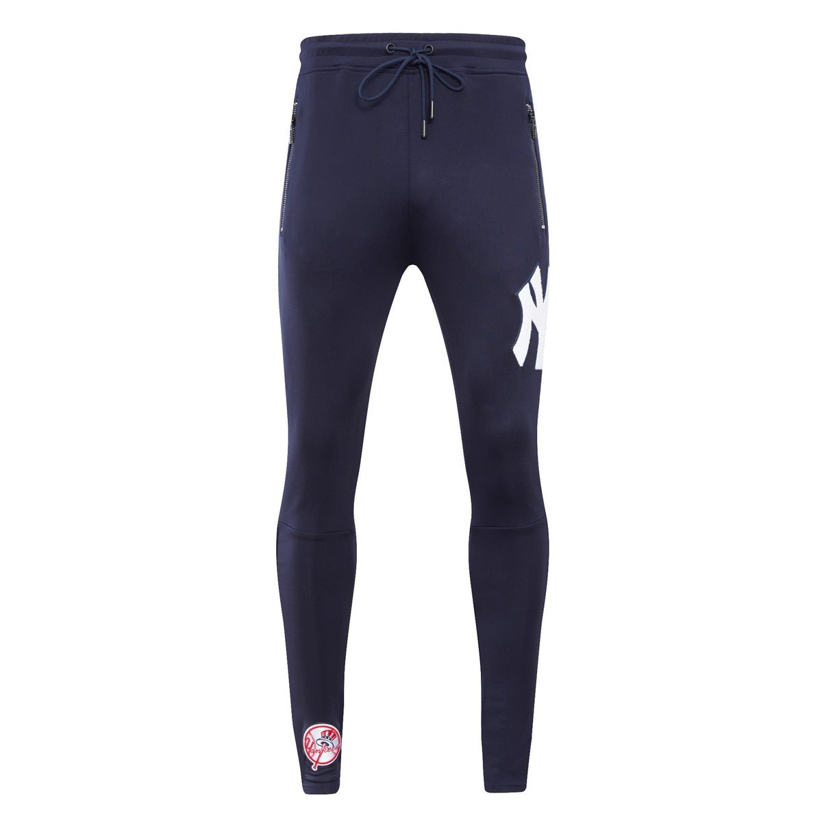 MLB NEW YORK YANKEES CLASSIC PANTALON D'ENTRAÎNEMENT EN MAILLE DOUBLE POUR HOMME (MARINE MINUIT)