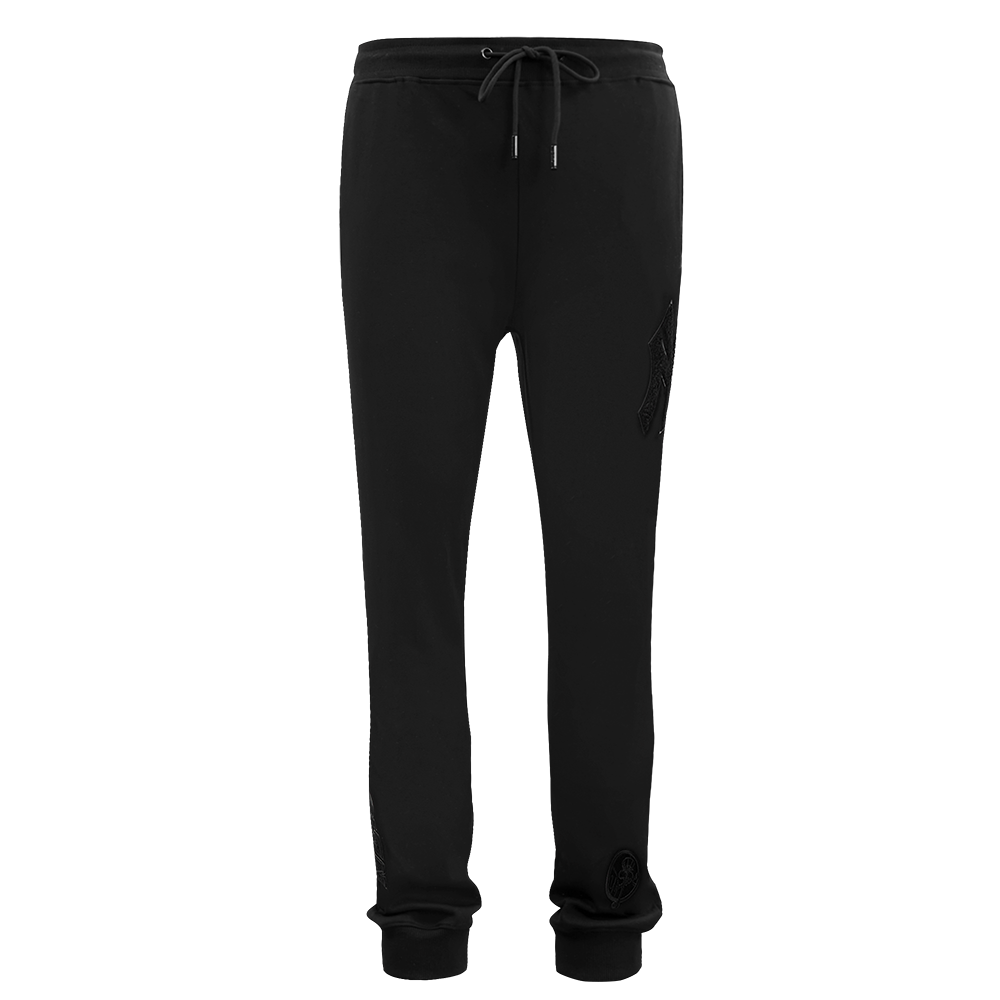 MLB NEW YORK YANKEES TRIPLE BLACK PANTALON JOGGER À LOGO POUR HOMME (NOIR)