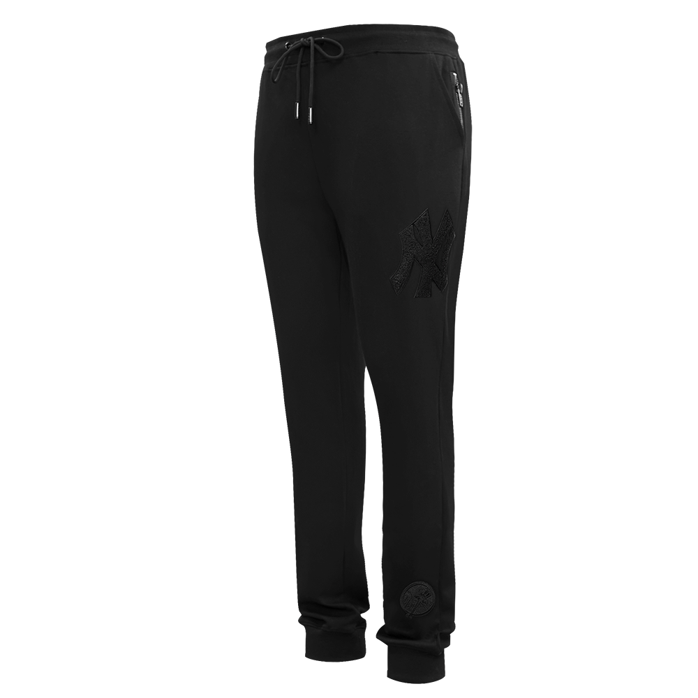 MLB NEW YORK YANKEES TRIPLE BLACK PANTALON JOGGER À LOGO POUR HOMME (NOIR)