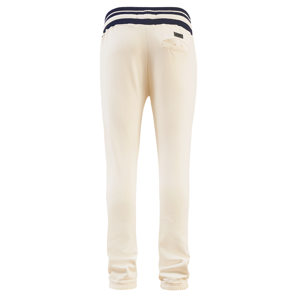 MLB NEW YORK YANKEES RETRO CLASSIC MEN'S SWEATPANT (EGGSHELL/ MIDNIGHT NAVY)