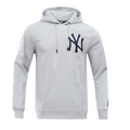 MLB NEW YORK YANKEES CLASSIC CHENILLE CHANDAIL À CAPUCHON POUR HOMME (GRIS)