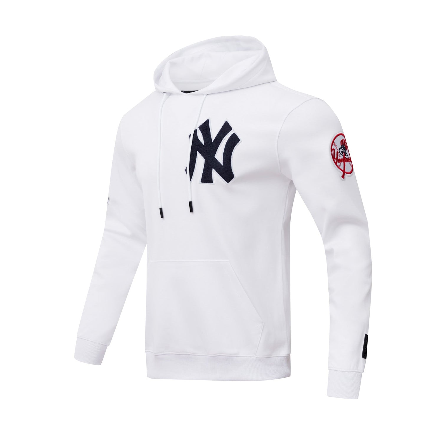 MLB NEW YORK YANKEES CLASSIC CHENILLE MEN'S PULLOVER HOODIE (WHITE)