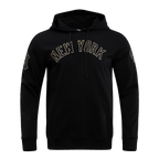 MLB NEW YORK YANKEES BLACK & GOLD MEN'S DK PO HOODIE (BLACK)