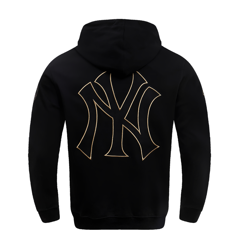 MLB NEW YORK YANKEES BLACK & GOLD MEN'S DK PO HOODIE (BLACK)