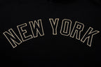 MLB NEW YORK YANKEES BLACK & GOLD MEN'S DK PO HOODIE (BLACK)