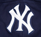 MLB NEW YORK YANKEES SCRIPT TAIL MEN'S RIB FLC PO HOODIE (MIDNIGHT NAVY)