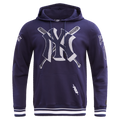 MLB NEW YORK YANKEES MASH UP CHANDAIL À CAPUCHON EN MOLLETON CÔTELÉ POUR HOMME (MARINE MINUIT)