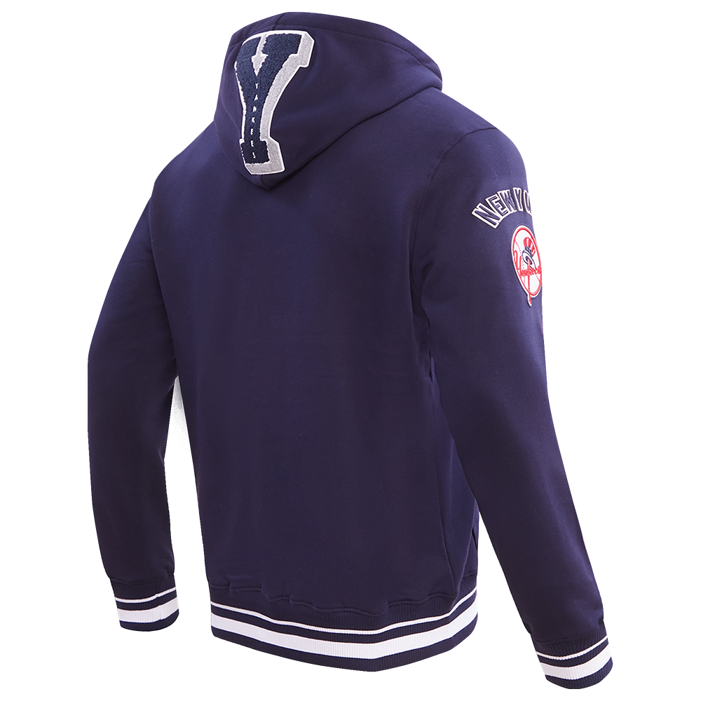 MLB NEW YORK YANKEES MASH UP CHANDAIL À CAPUCHON EN MOLLETON CÔTELÉ POUR HOMME (MARINE MINUIT)