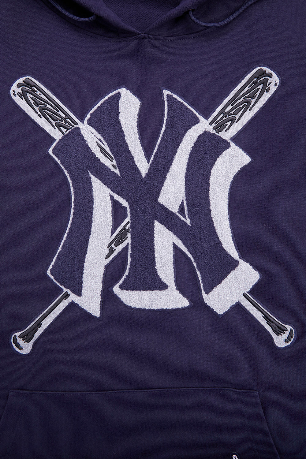 MLB NEW YORK YANKEES MASH UP CHANDAIL À CAPUCHON EN MOLLETON CÔTELÉ POUR HOMME (MARINE MINUIT)
